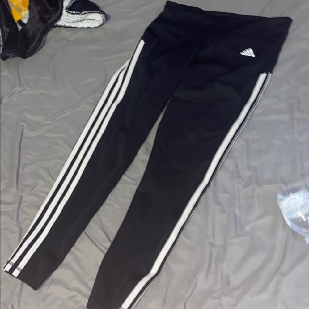Adidas striped leggings